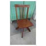 Kids Antique Desk Chair Swivels Adjustable Height