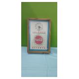 1990 Coca Cola Battery  Operated  Clock.  9" wide