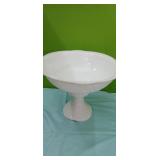 Daisy & Button Milk Glass Punch Bowl with