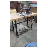 Vintage Singer Commercial Sewing Table With