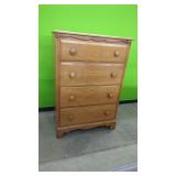 4 Drawer chest of Drawers. Solid Wood Dovetailed