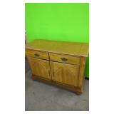 Oak Flip Top Server.   44" Wide,33" Tall. 69"