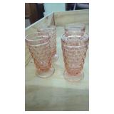 4 Jeanette Indiana Whitehall Pink Cubist