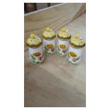 4 Vintage Mushroom Shakers