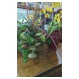 2 Artificial Flowers in Vases