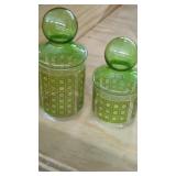 2 Mid Century Lidded Jars     No Damage
