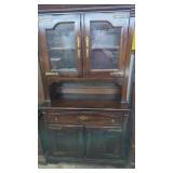 Dark pine 2 PC Country Hutch 40 " Wide. Good