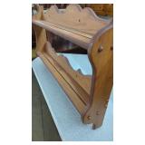 Wood Wall Shelf. 33" Wide 2 Shelves 20" Tall