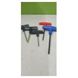 (6)  T - Handle  Allen Wrenches
