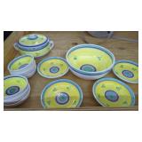 Caleca Carousel Covered Casserole, 6 Soup bowls,