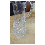 Beautiful Lead Crystal Water Pitcher No Damage