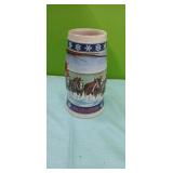 1995 Budweiser Holiday Stein "Lighting The Way