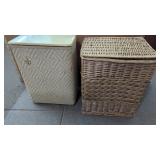 2 vintage Clothes Hampers