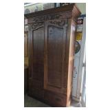 Beautiful Antique Double Door Cabinet, has 4