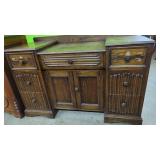 Beautiful Solid Oak Antique Vanity Dresser 7