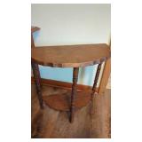 Wood  1/2 Table   Good Condition