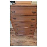 Twin Size Bed & 5 Drawer Chest Nice Condition