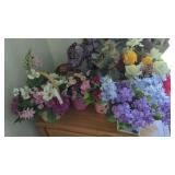 Group of Artificial Flowers.