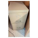 2 Drawers Metal File Cabinet  15" Wide x 2