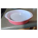 Vintage Pyrex Baking Dish. Salmon color