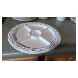 Longaberger Round Dividend Dish. Good Condition