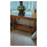 Solid Oak Hall Table 38"Wide x 14" x30"Tall