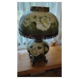 Beautiful Gone With the Wind Lamp 24" Tall