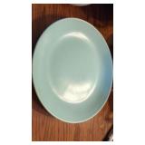 13" Green Poppy Trail Platter/BowlGood