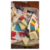 Quilting pieces,  Embroidery Hoops & Tops