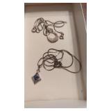 2 Sterling Silver Necklaces(1 has chain Tangled