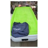 Twin Size Air Mattress with Built in Pump Raised