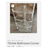 Titchet Bathroom Corner Shelf - 4 TierNew