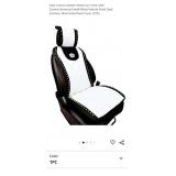 New Crown Leather White Car Front Seat