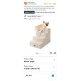 EHEYCIGA Dog Stairs for Bed 18ï¿½H, 4-Step Dog