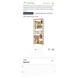 FOTOSOK 6-Tier Bamboo Shelf, Bamboo Bookcase with