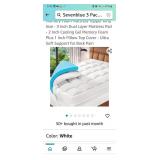 (New) King Size 3 inch Memory Foam Mattress Topper