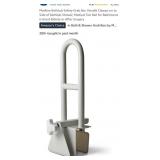Medline Bathtub Safety Grab Bar, Handle Clamps on