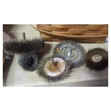 Wire Wheel Brushes, screws, nails, etc