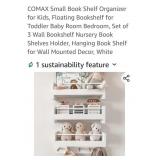 (New) 3 Floating Wood Bookshelfs.