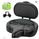 New  Oversized Bike Seat with Back Rest Wide Seat