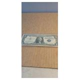 1957B   Blue Seal Silver Certificate in