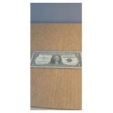 1957B. Blue Seal Silver Certificate in protective