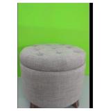 New Large Grey Storage Ottoman...Very Nice !!!