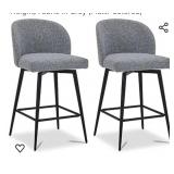 2 New Counter Height Bar Stools 360ï¿½ Swivel