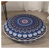 32" Meditation Floor Cushion Memory Foam,Navy