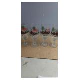 (4) 1991 Budweiser Clydesdales Glasses