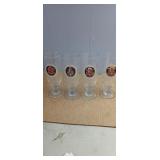 (4) Budweiser Glasses  different designs