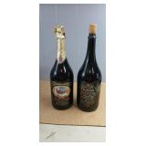 (2) Big Budweiser Bottles (1 full)