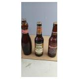 (3) Budweiser Bottles  (1 is 1998 limited