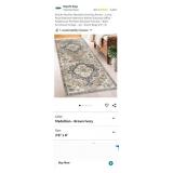 New- ReaLife Machine Washable Area Rug Runner -
